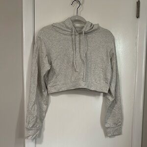 NVGTN Gray Cropped Relaxed Sweatshirt